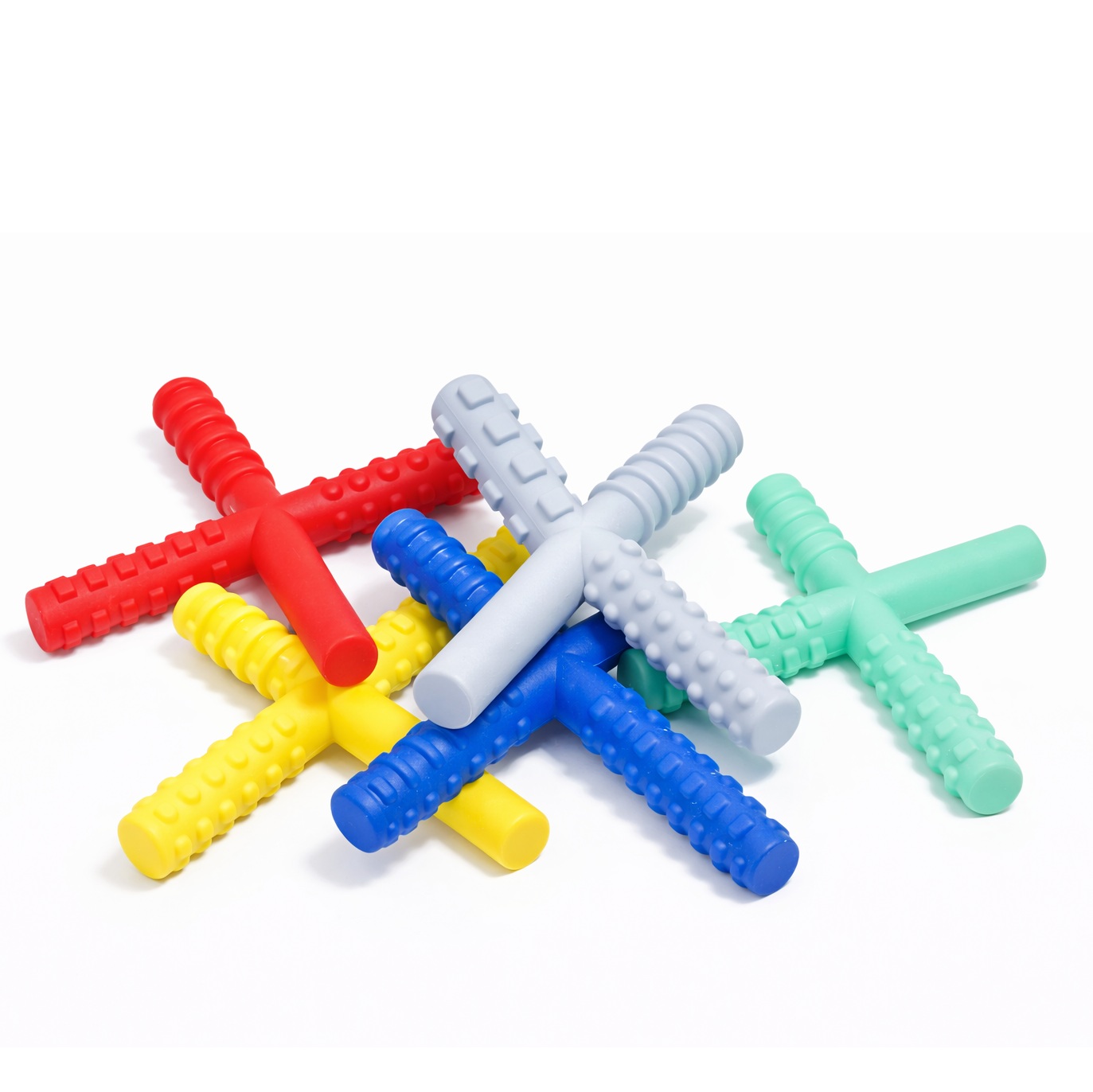 Le bâton à mâcher Chew Stixx est un outil sensoriel robuste avec quatre textures différentes, conçu par des thérapeutes. Idéal pour les enfants ayant besoin de mâcher