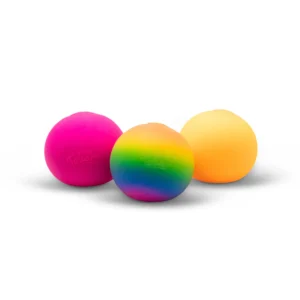 Balles anti-stress douces et moelleuses aux couleurs néon (pack de 3). Idéal comme jouet anti-stress pour les enfants atteints de TDAH ou de problèmes de traitement des stimuli. Apaisant et calme.