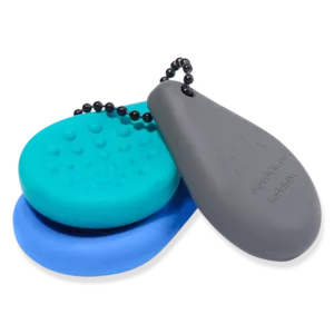Un porte-clés compact avec différentes textures pour le soutien sensoriel de l’autisme, du TDAH et du traitement des stimulos. Discret et pratique.