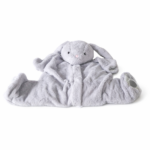 Un lapin lesté pour enfants. Stimule le repos, la concentration et le traitement des stimuli.  Idéal pour à la maison et en classe. Douce et confortable.