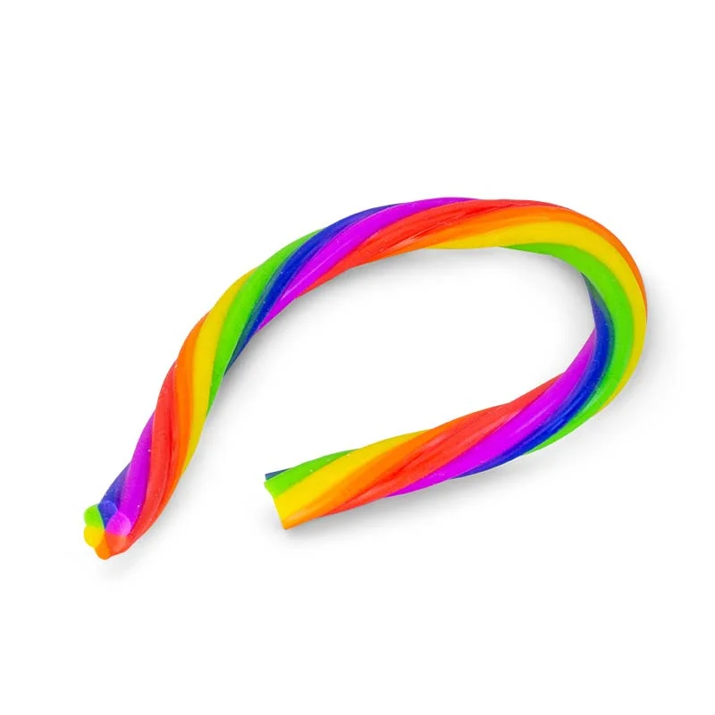 Noodles met textuur in de kleur neon